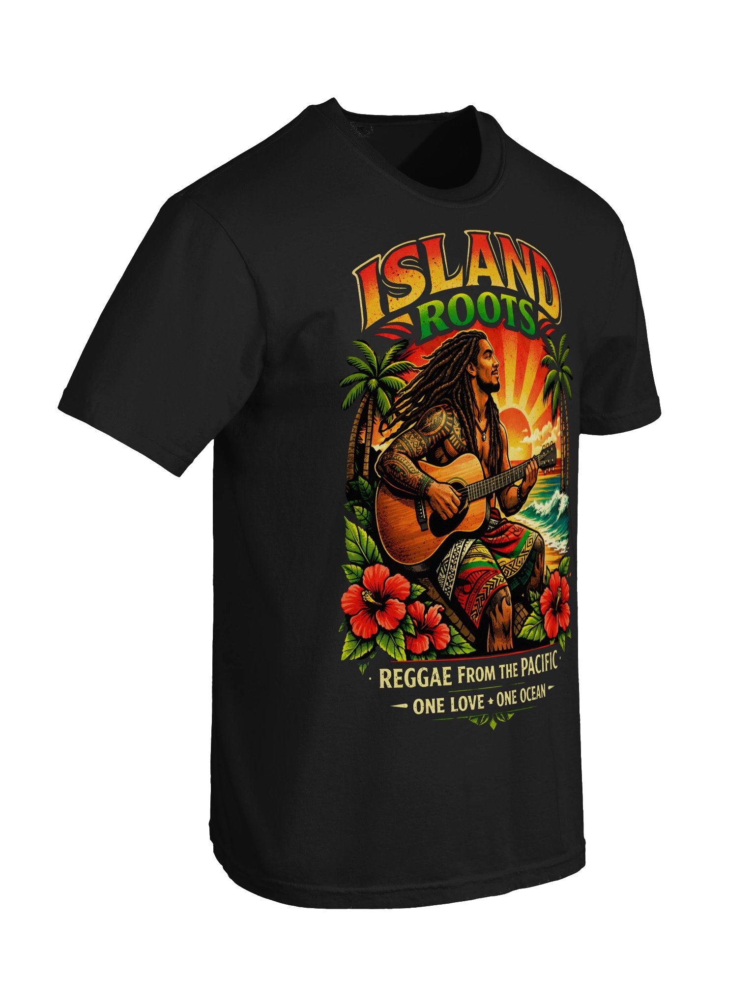 One Love One Ocean Tropical Island Roots Reggae Music T-Shirt product image (6)