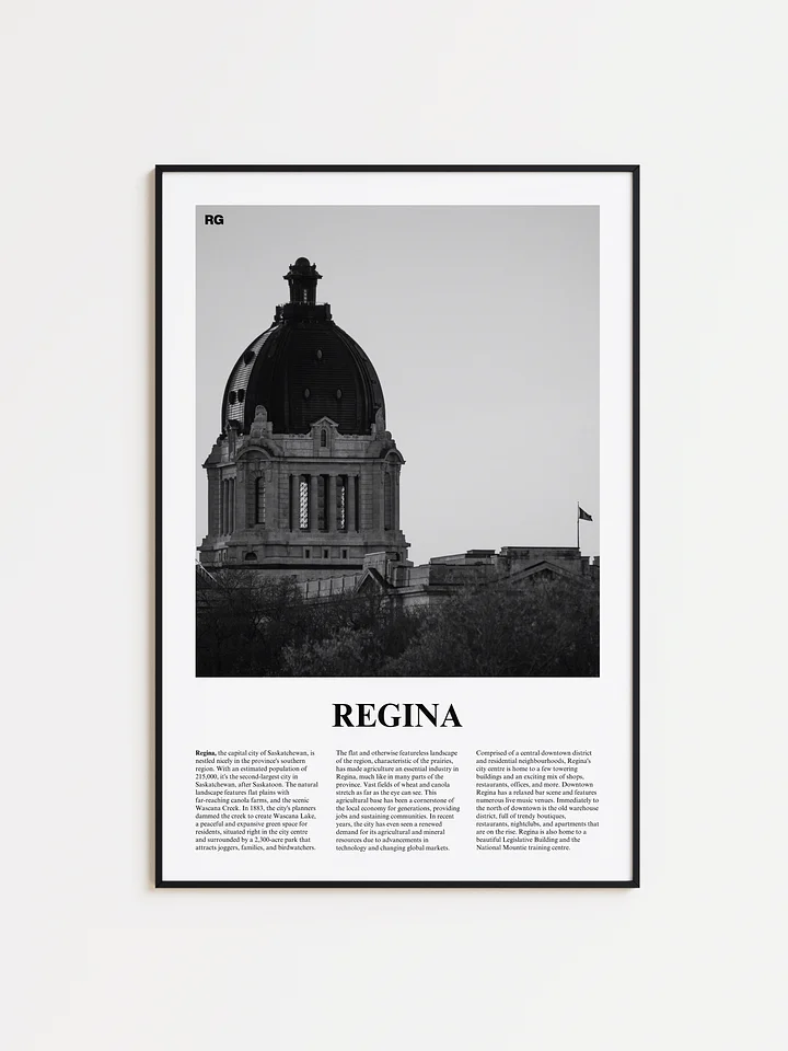 Regina 01 Newspaper Poster | Framed product image (1)