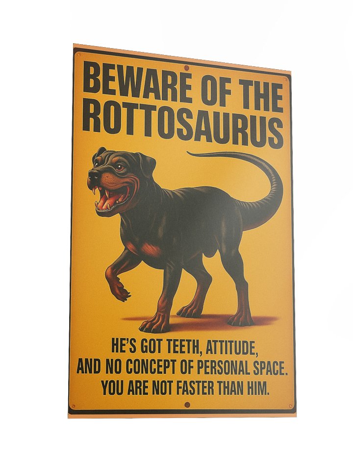 Beware of the Rottosaurus Poster product image (4)