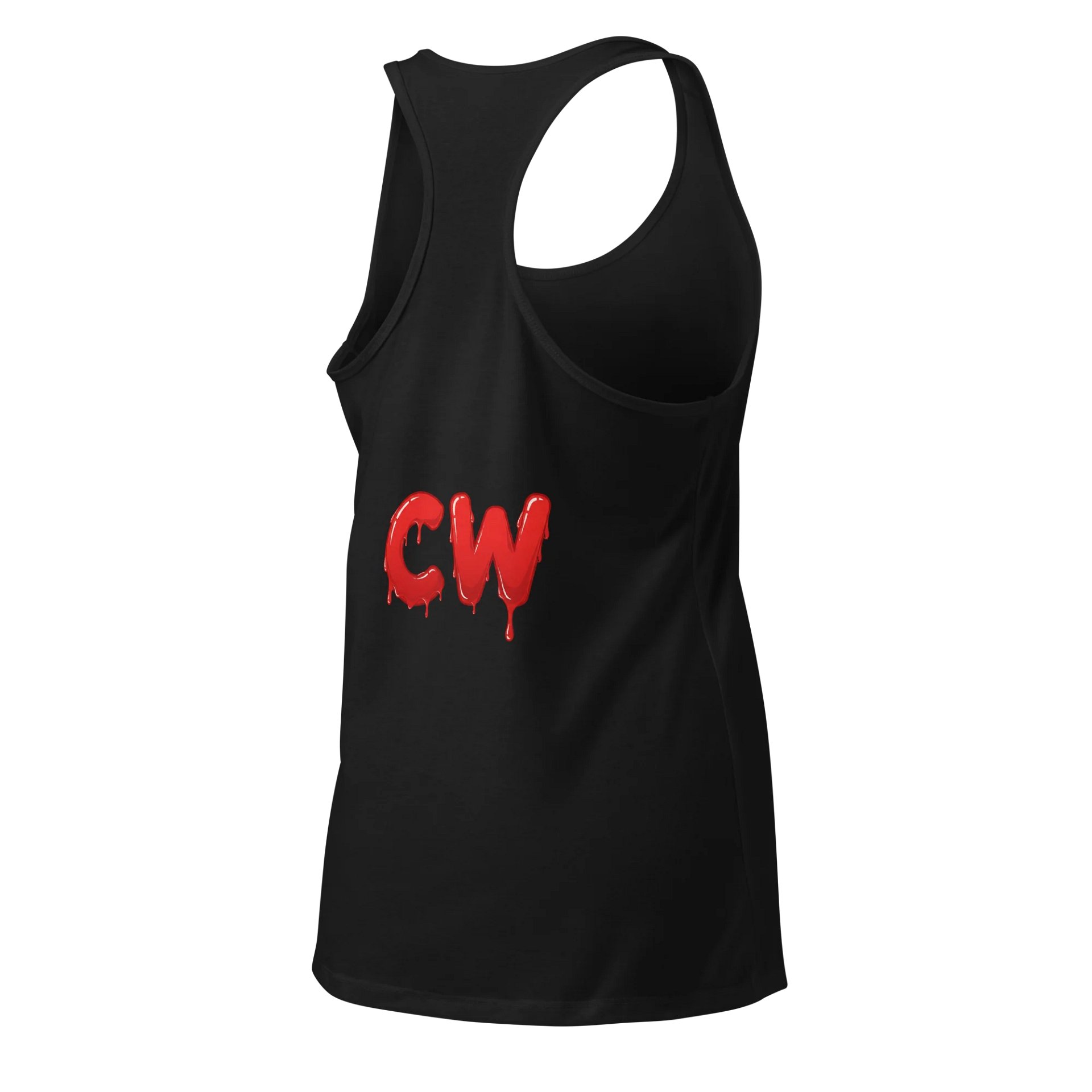 Smiling Ketchup Cartoon Women's Racerback Tank Top product image (8)