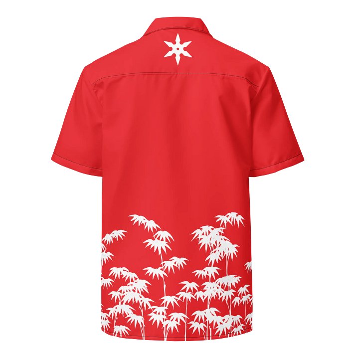 Blood Red Bamboo Ninja Aloha Shirt product image (2)