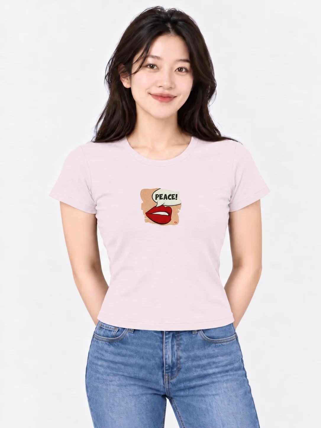 Premium Women's T-Shirt, PEACE. Vintage Style product image (1)