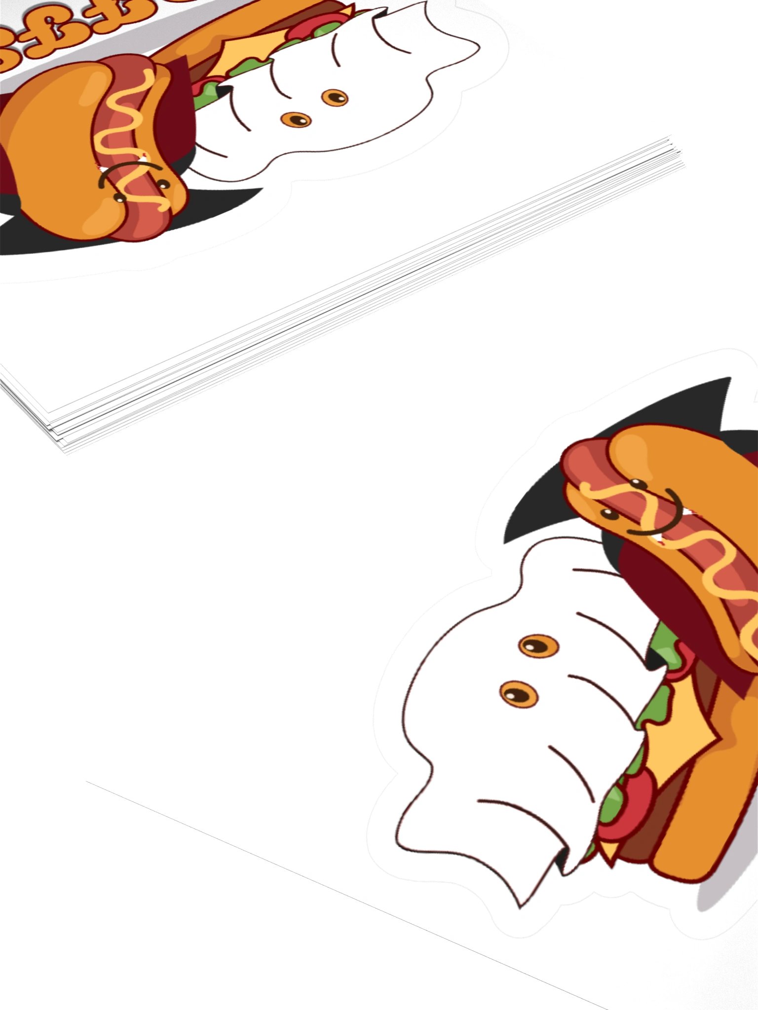 Halloween BFFS Stickers Hamburger and Hotdog product image (4)