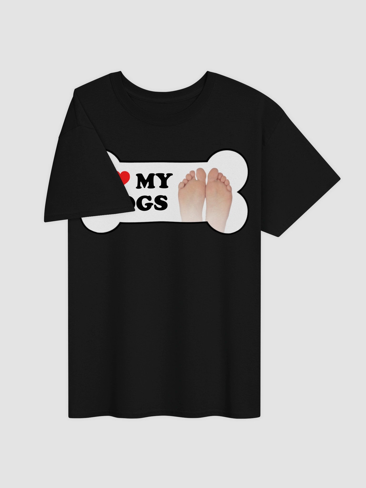 I love my dogs (toes) T-shirt product image (3)