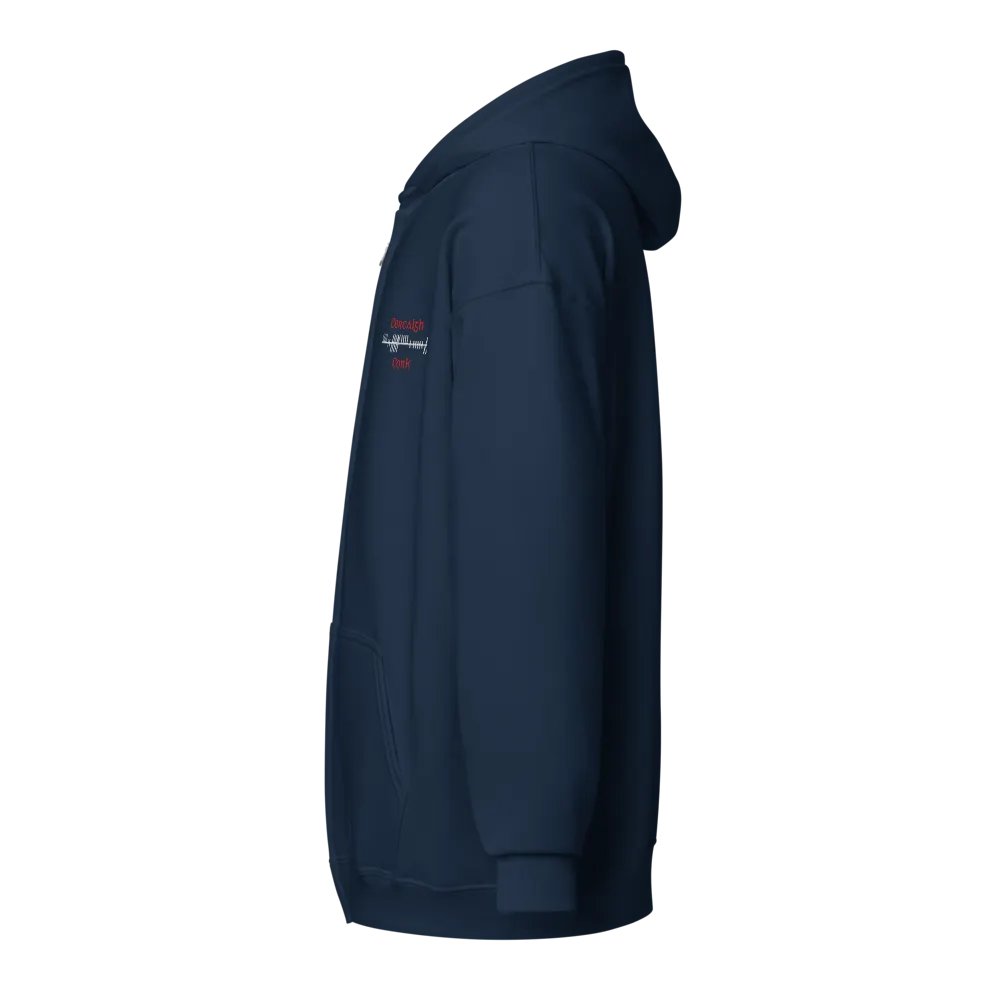 Cork/Corcaigh, Orthodox Style Ogham, embroidered Zip Hoodie product image (15)