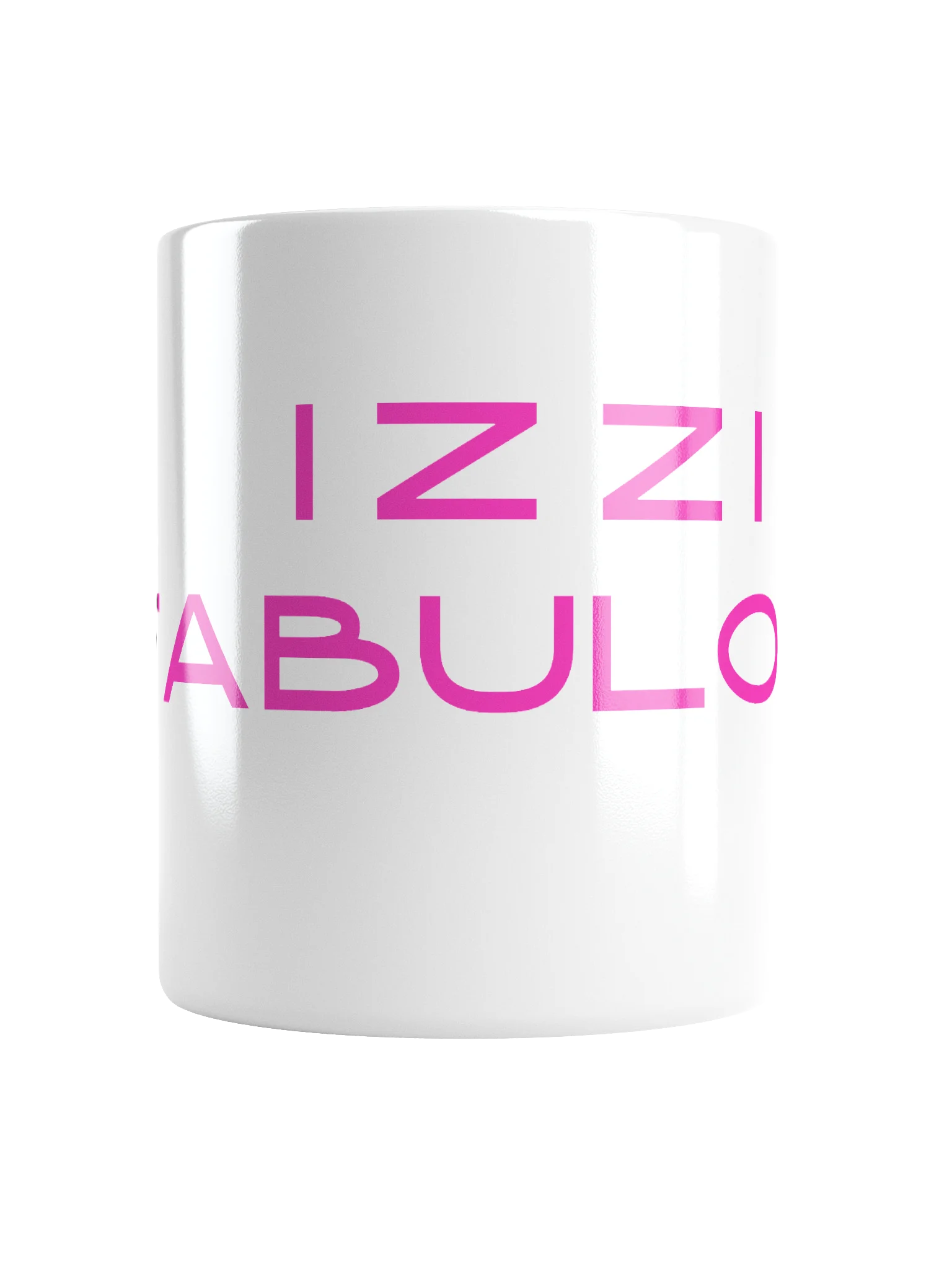 Izzi Fabulous! - White Mug with pink letters product image (1)