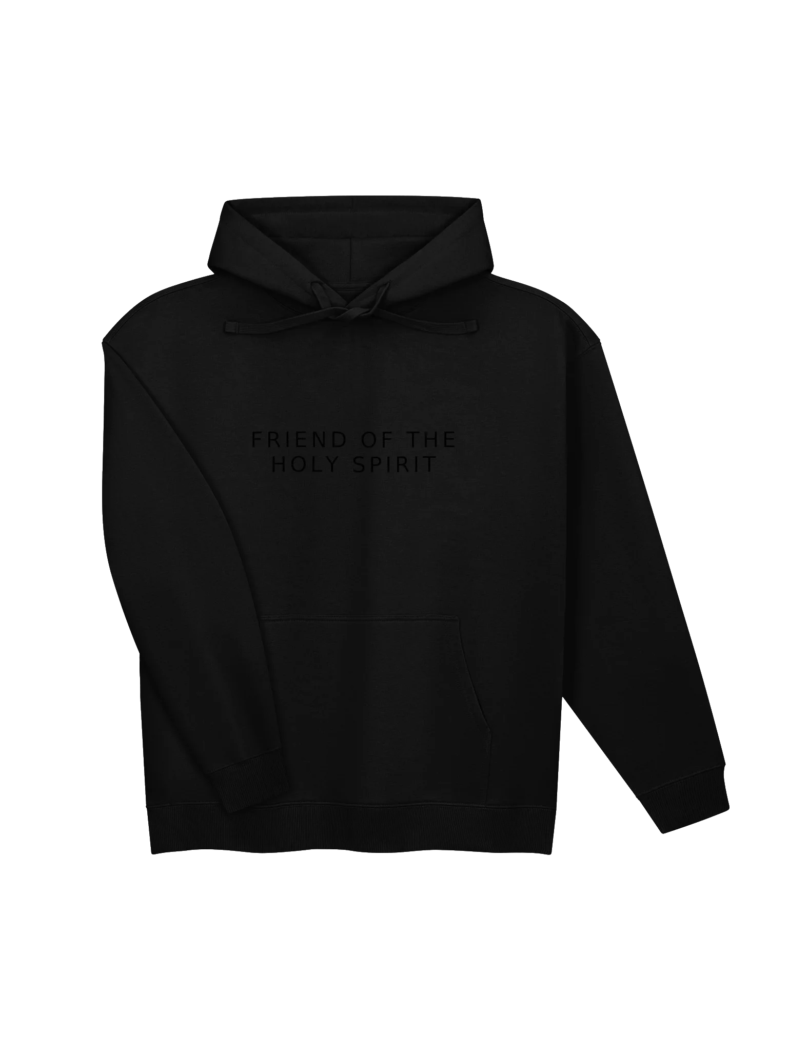 Friend of the Holy Spirit — Tonal Black Hoodie product image (8)