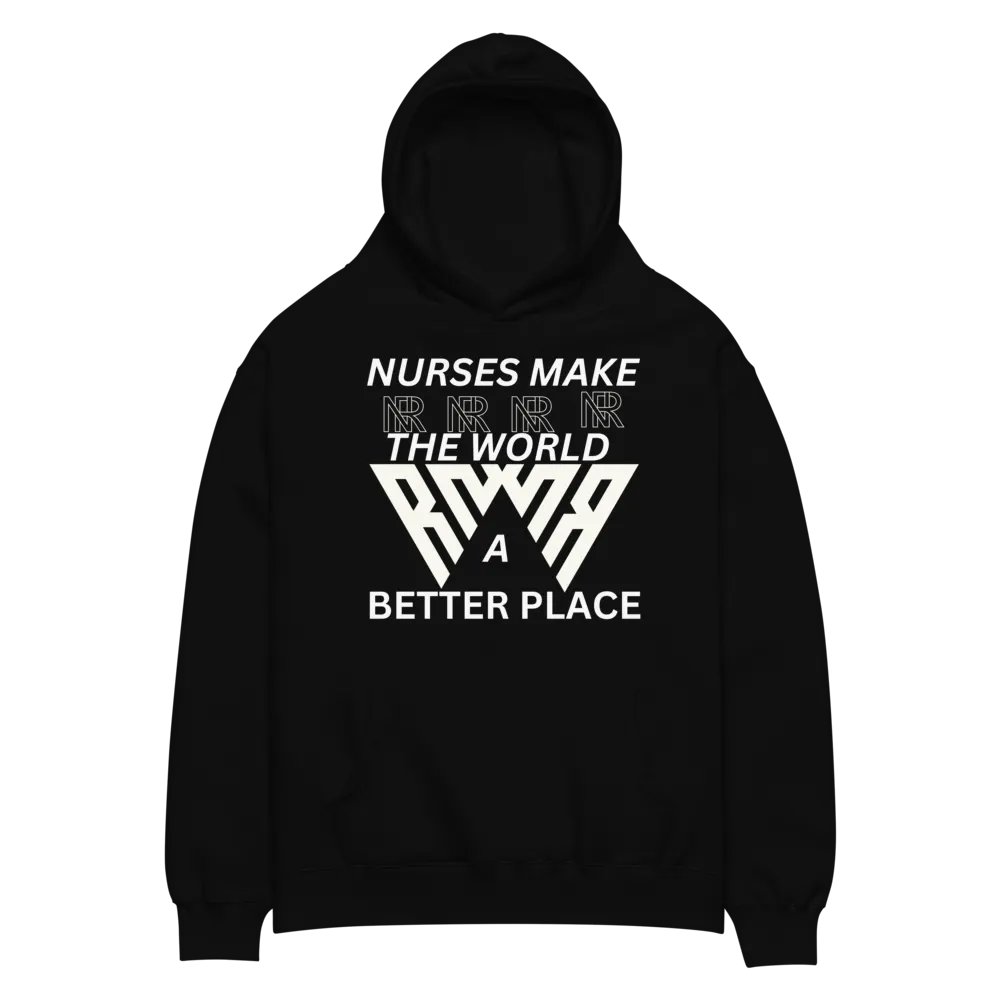 Tri-Wave Emblem Oversized Hoodie product image (2)