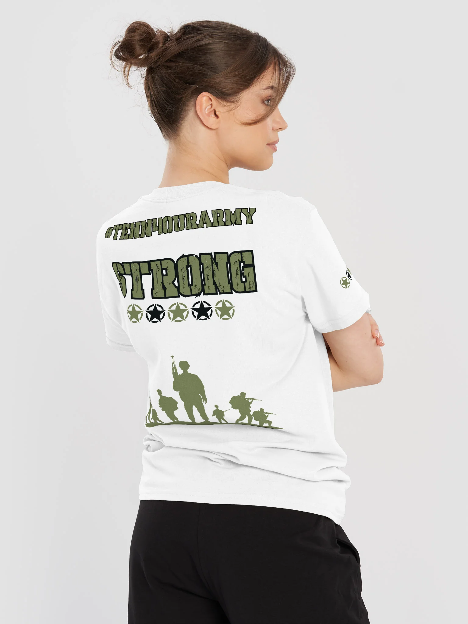 #TeNN4OURARMY T-Shirt - Camo & White product image (26)