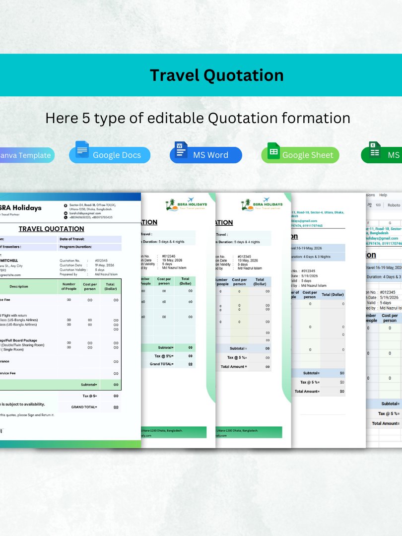 Travel Agent Business Documents Bundle product image (3)