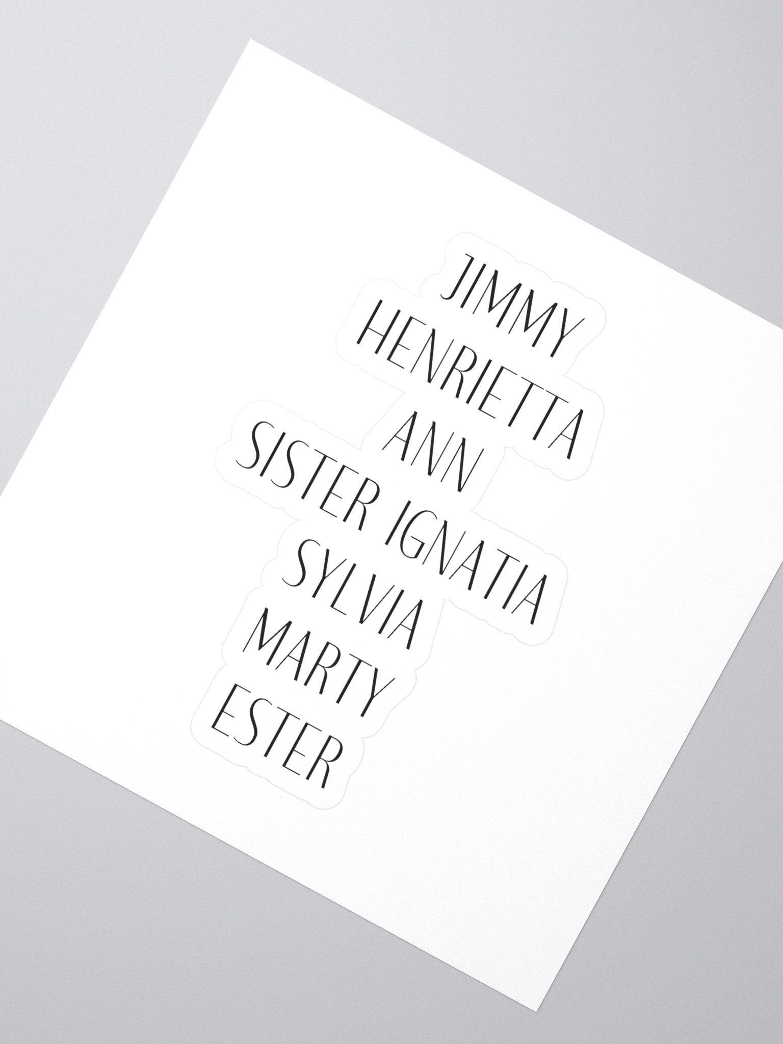 Vintage Name Sticker Set product image (2)
