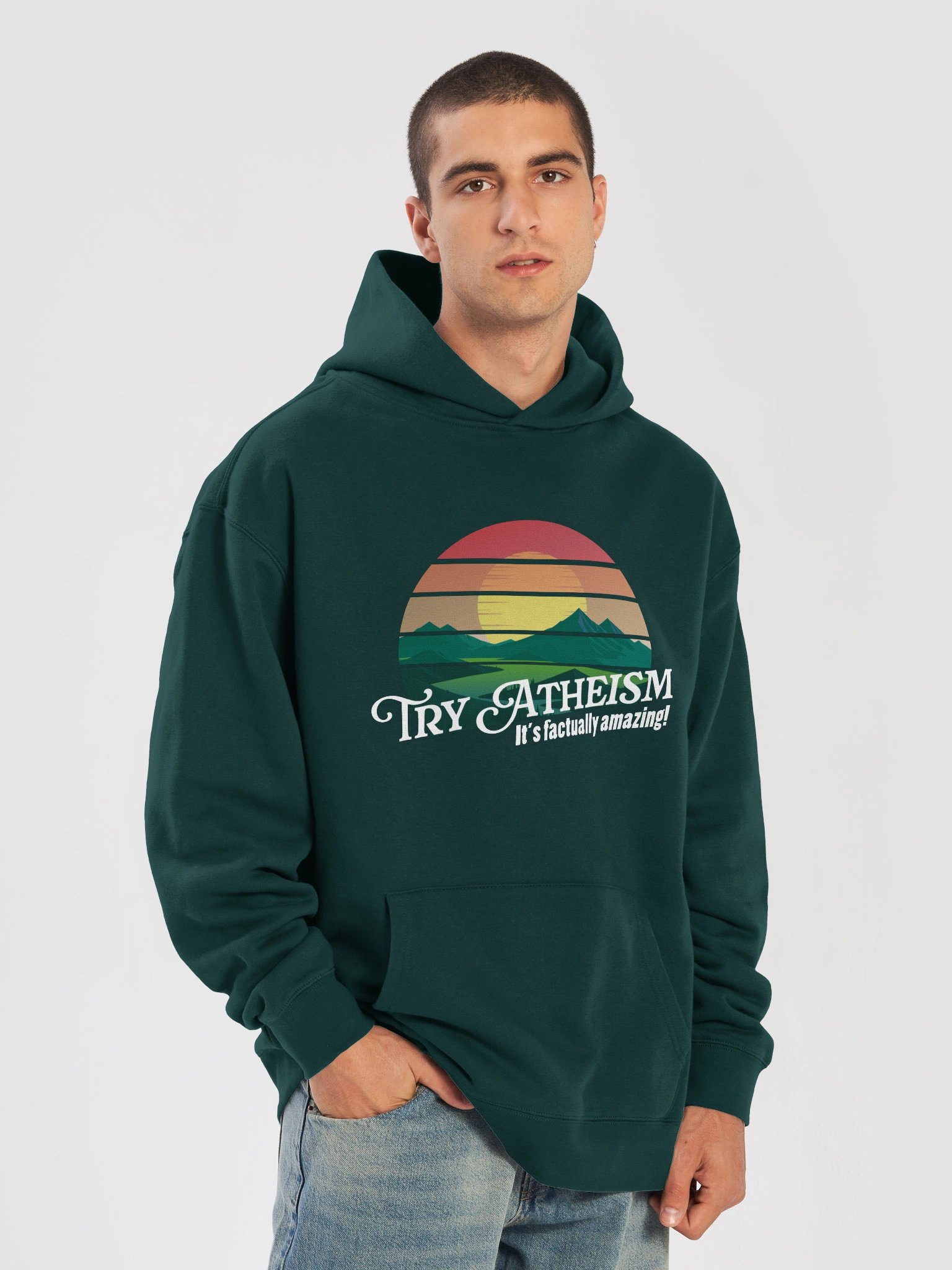 Try Atheism hoodie product image (5)
