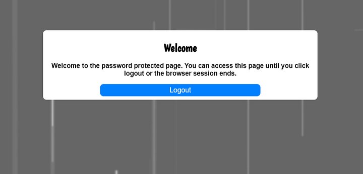 Password Protected Page (Code Sample) product image (1)