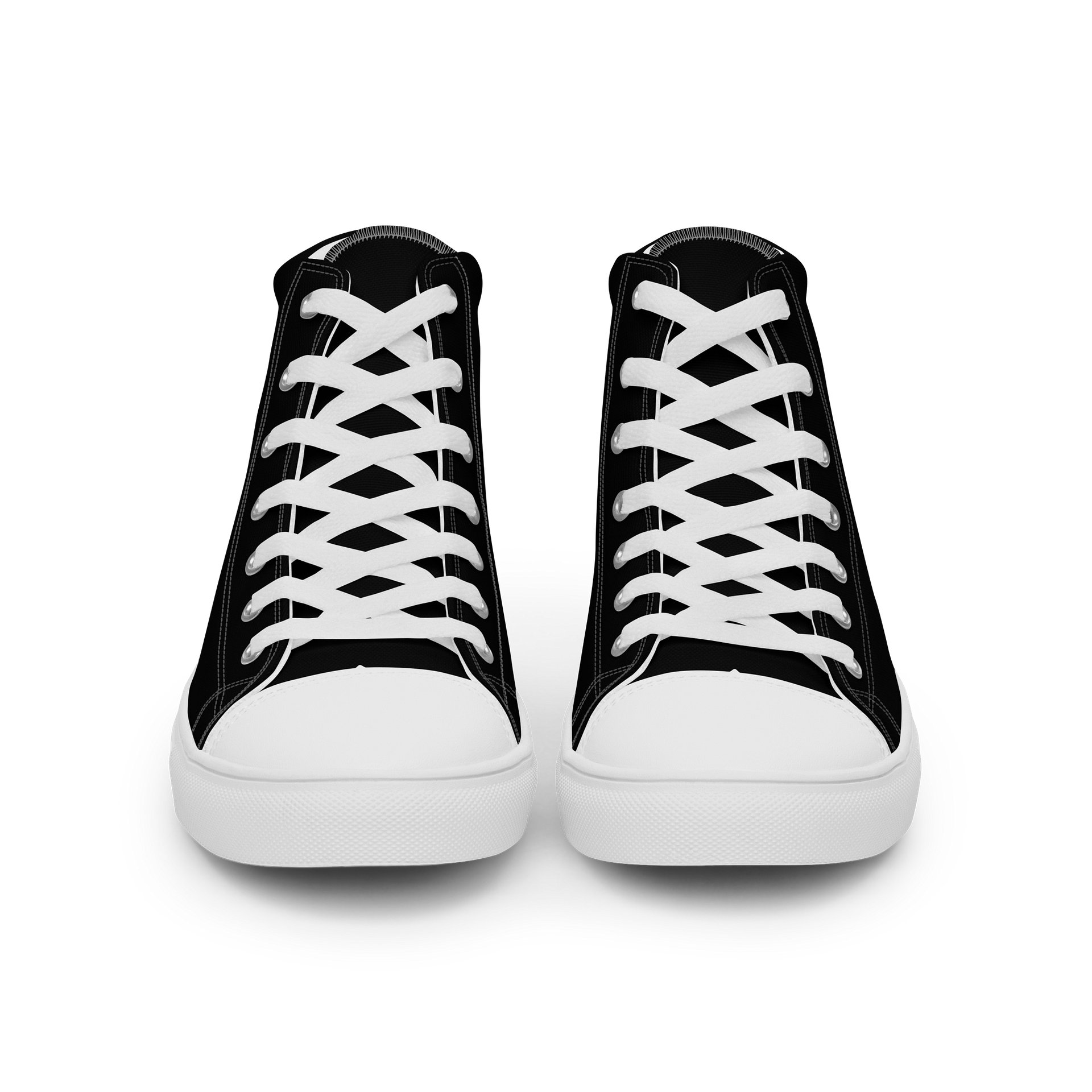 Moo Cherry Pawsom Logo Women's High-Canvas Shoes (Black) product image (3)