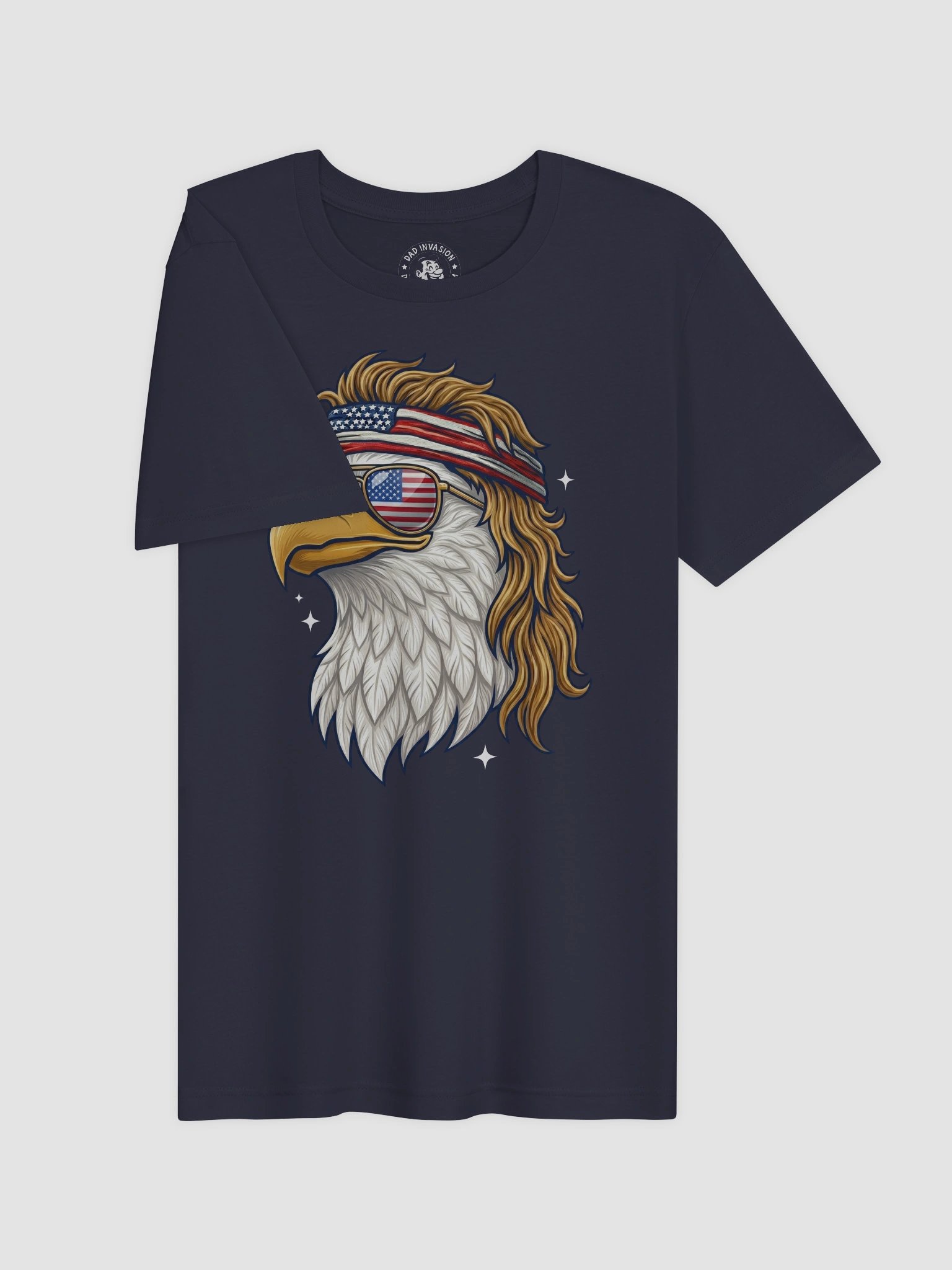 Patriotic Eagle 4th of July USA American Flag T-Shirt product image (3)