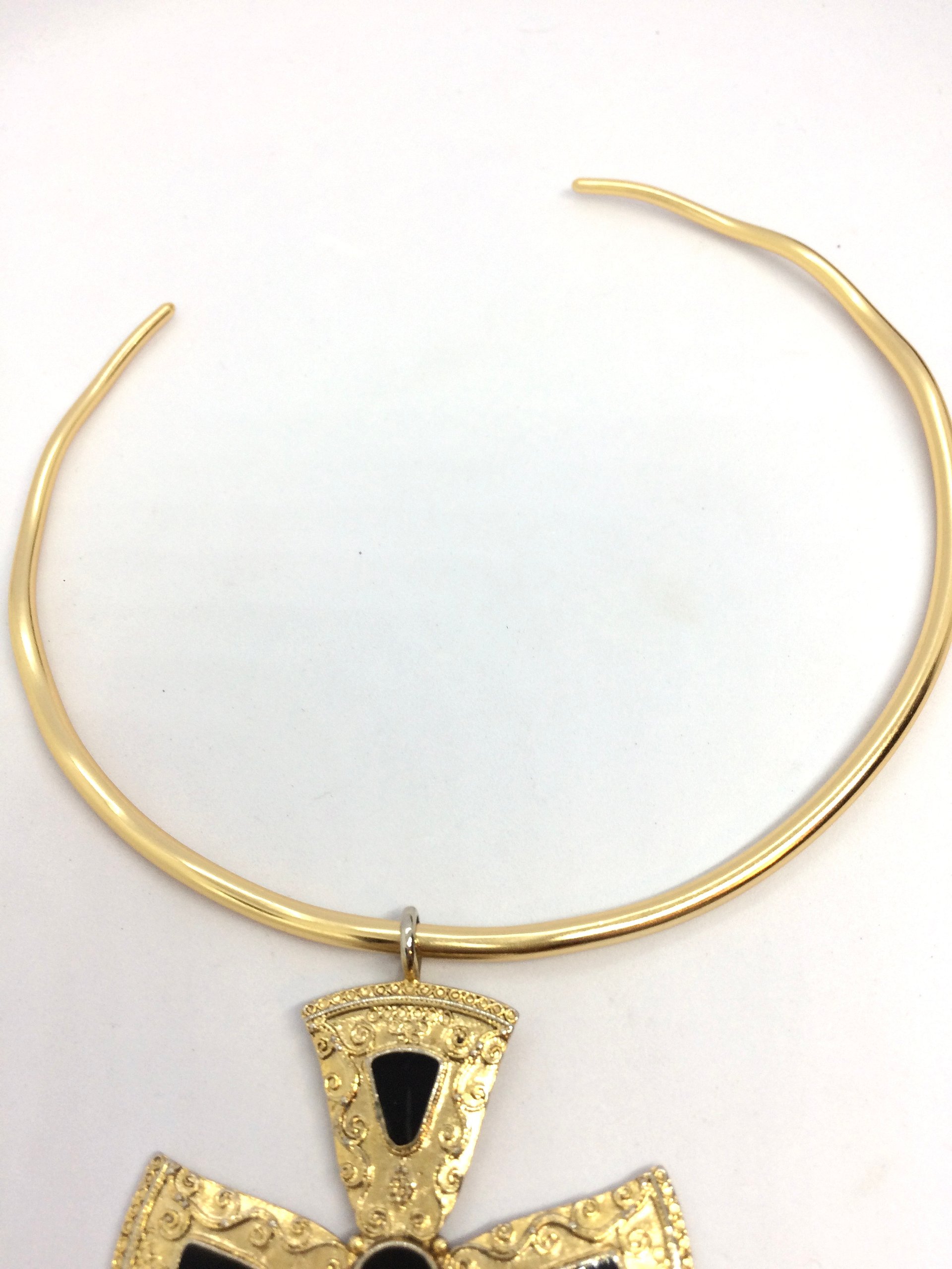 Midnight Cross Torque Necklace product image (5)