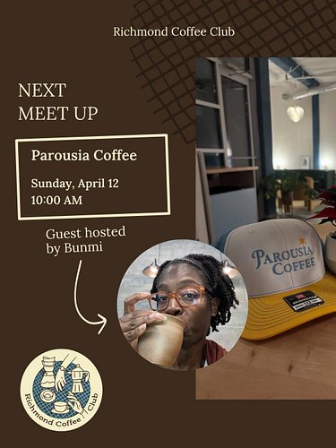 Coming up this weekend! Look for our new sign to show you exactly where we’re at. See you soon Richmond Coffee Club ☕️
