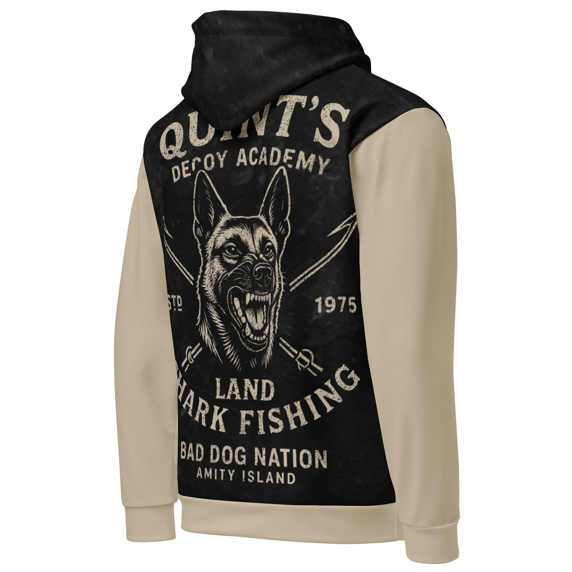 Quint's Land Shark Fishing - Premium Adult Unisex All Over Print Hoodie product image (3)
