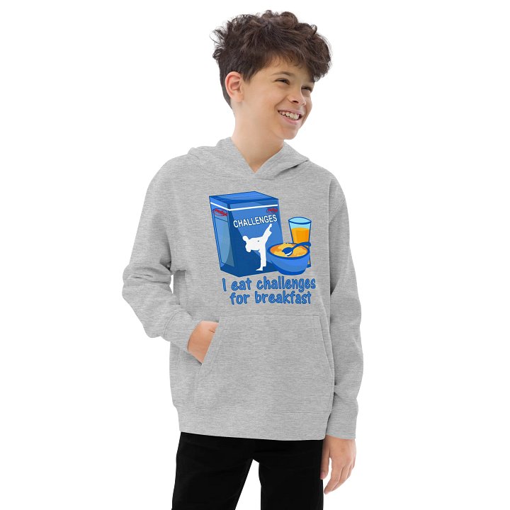 Kids Hoodie: I Eat Challenges For Breakfast product image (2)