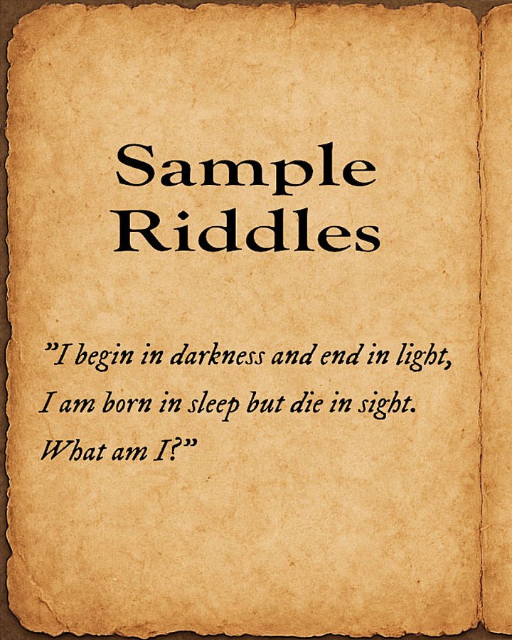 50 Fantasy Riddles Vol 1 – For D&D and TTRPG's product image (2)