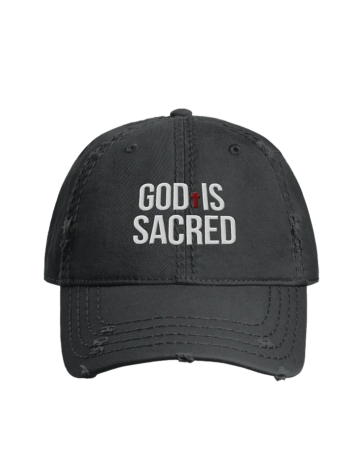 God Is Sacred - Distressed Dad Hat (Dark) product image (1)