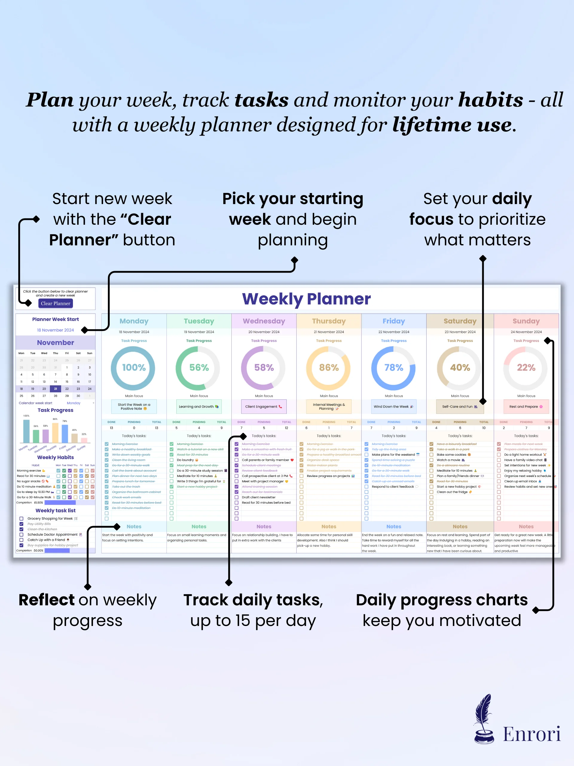 Daily & Weekly Planner product image (3)