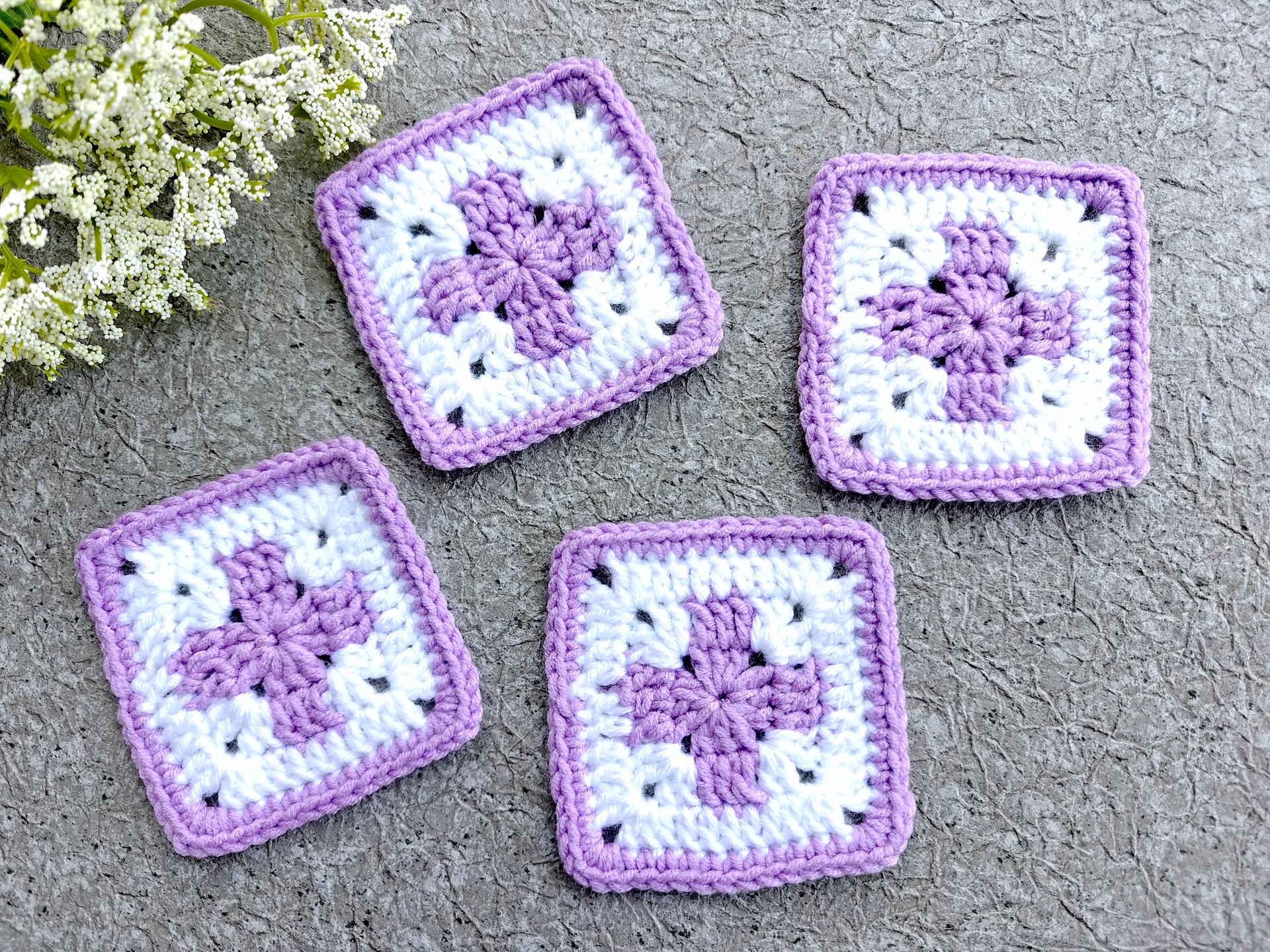 Crochet Cross Motif Granny Square Pattern product image (2)