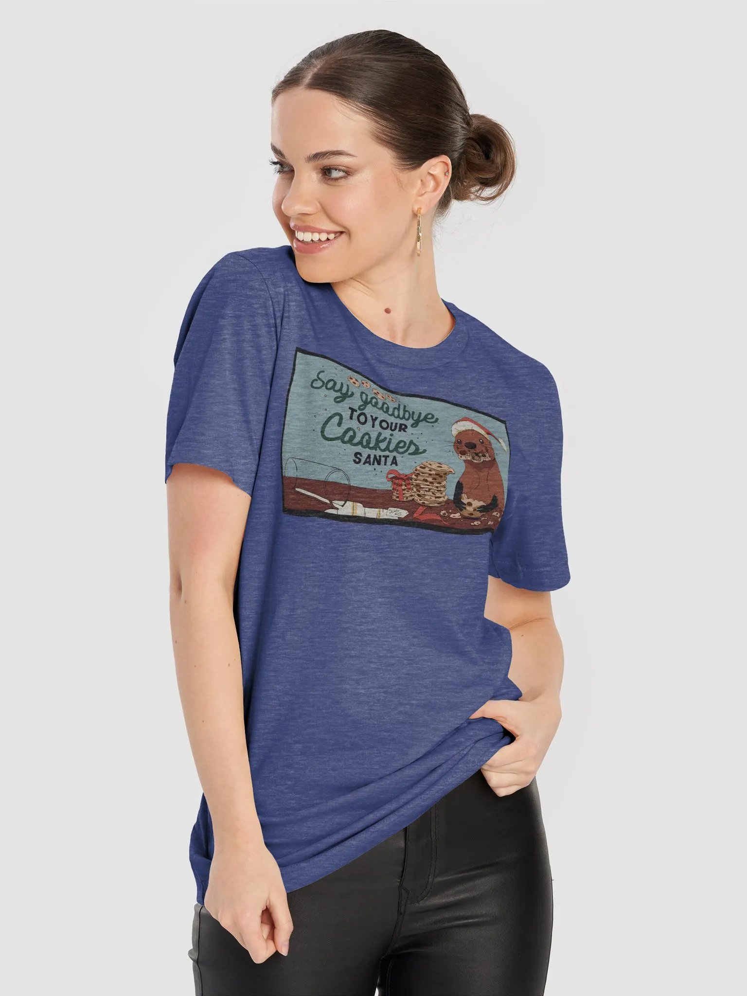 Otter Santa Premium T-shirt product image (8)