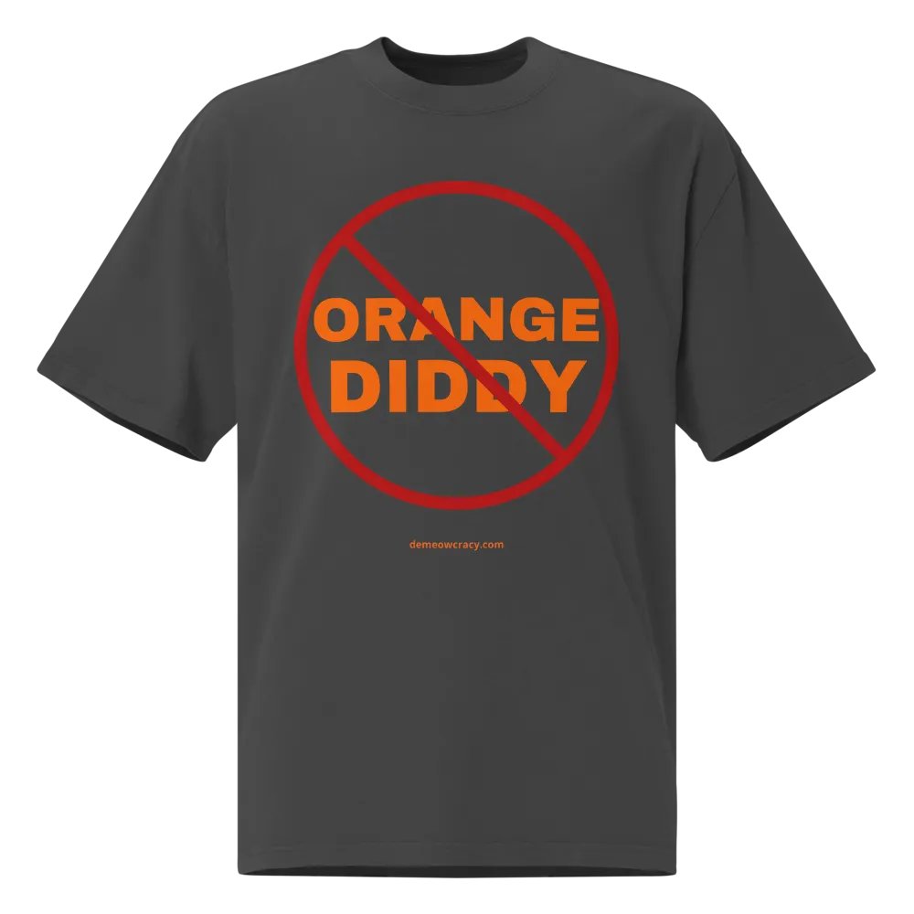 No Orange Diddy - Oversized Faded Tee product image (7)