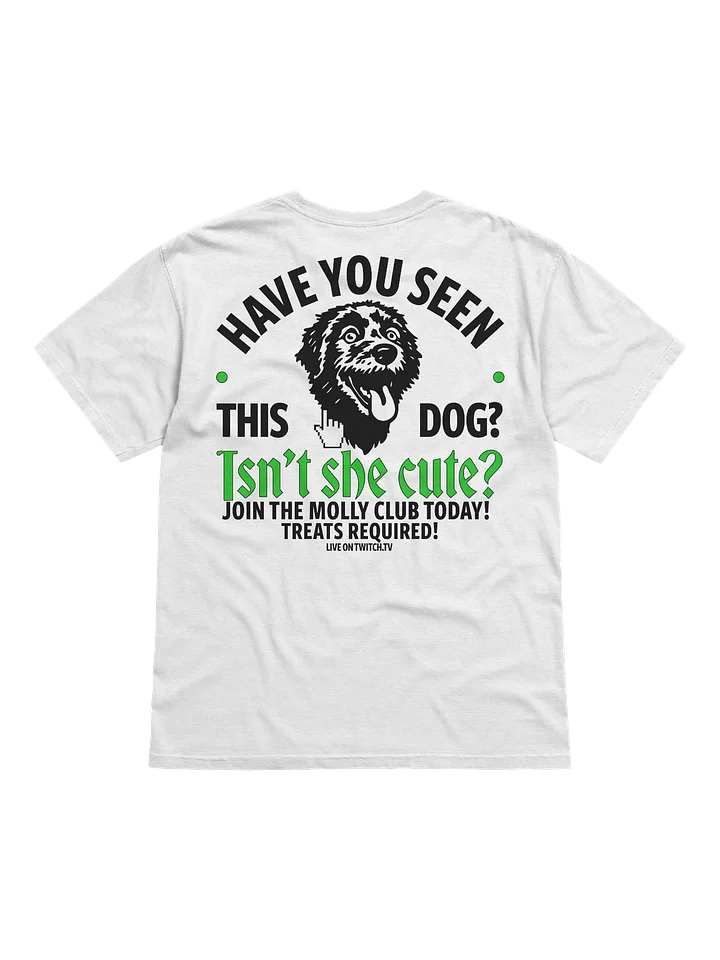 HAVE YOU SEEN THIS DOG? - T-SHIRT (WHITE & LIME) product image (2)