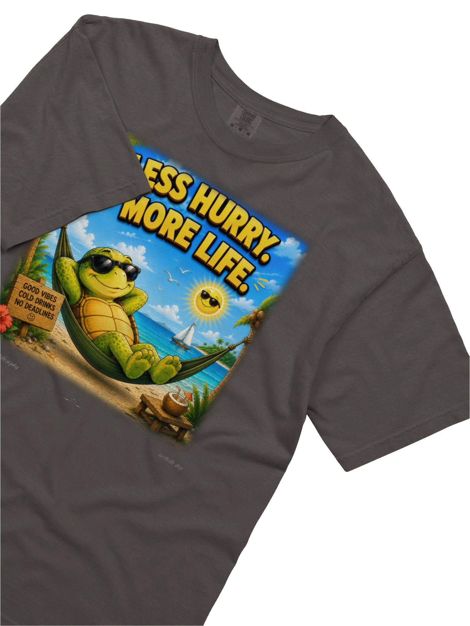 LESS HURRY. MORE LIFE. — Comfort Colors 1717 Heavyweight T-Shirt product image (9)
