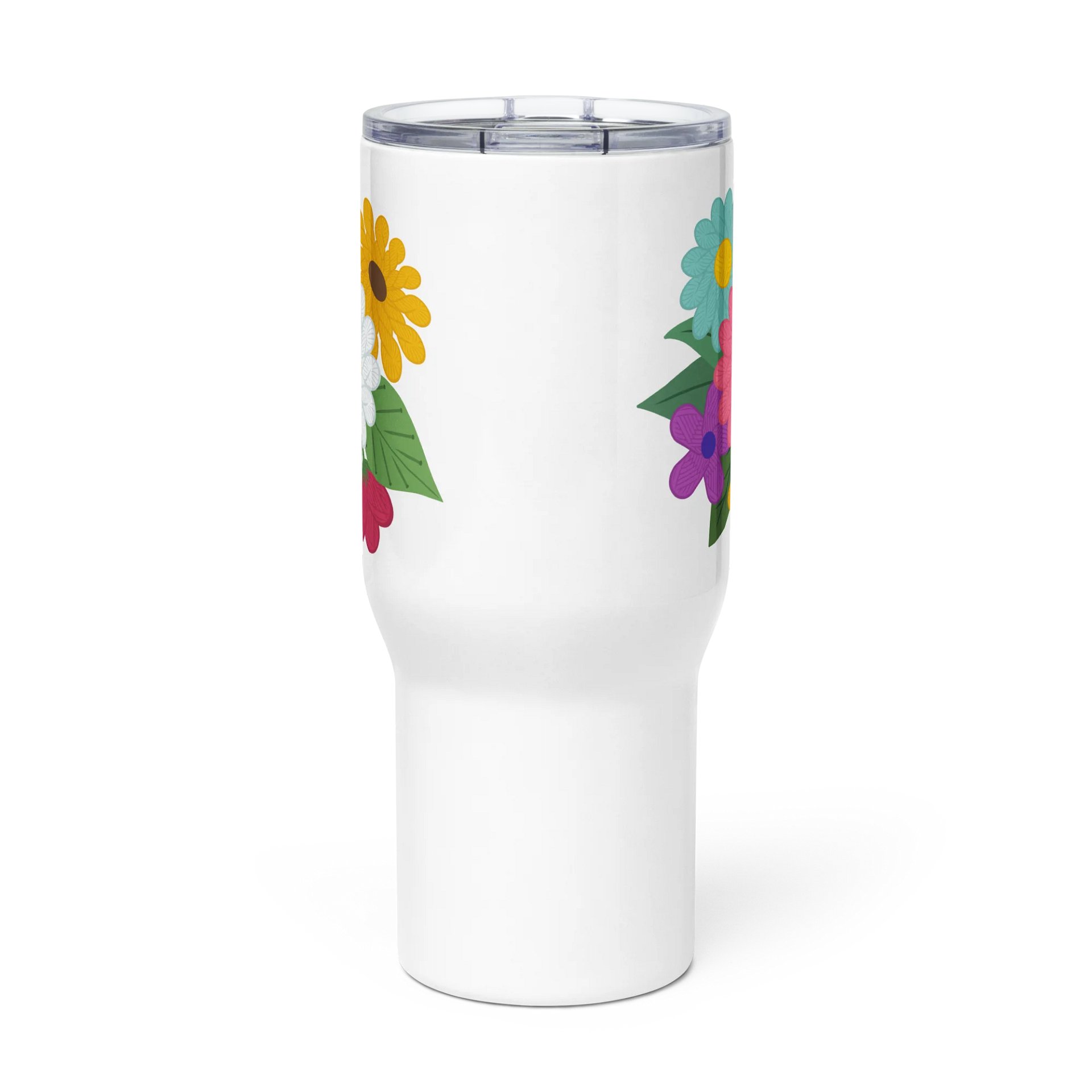 Floral Yarn Travel Mug with Handle product image (2)
