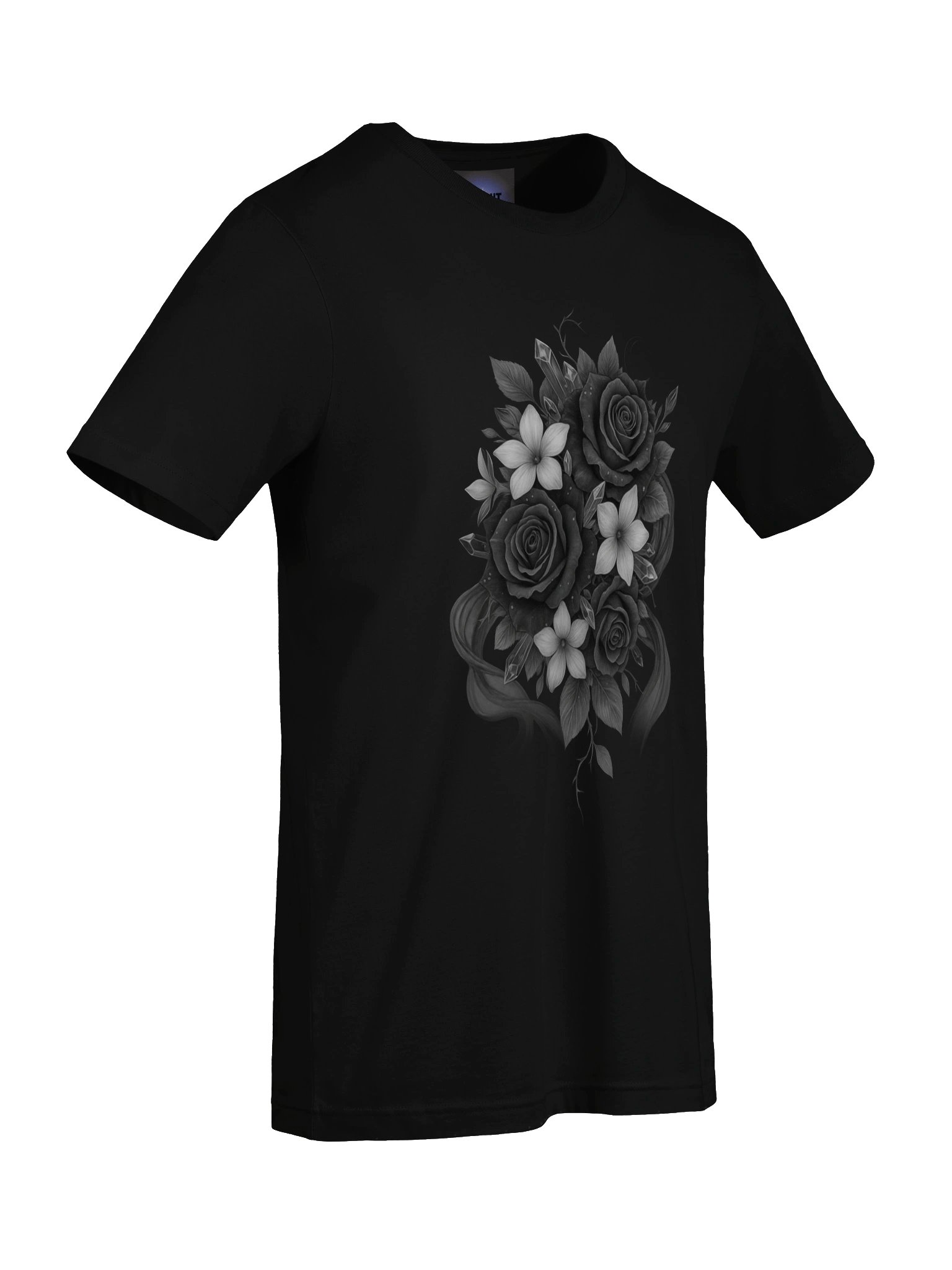 Midnight Veil Crystal Roses T-Shirt product image (70)