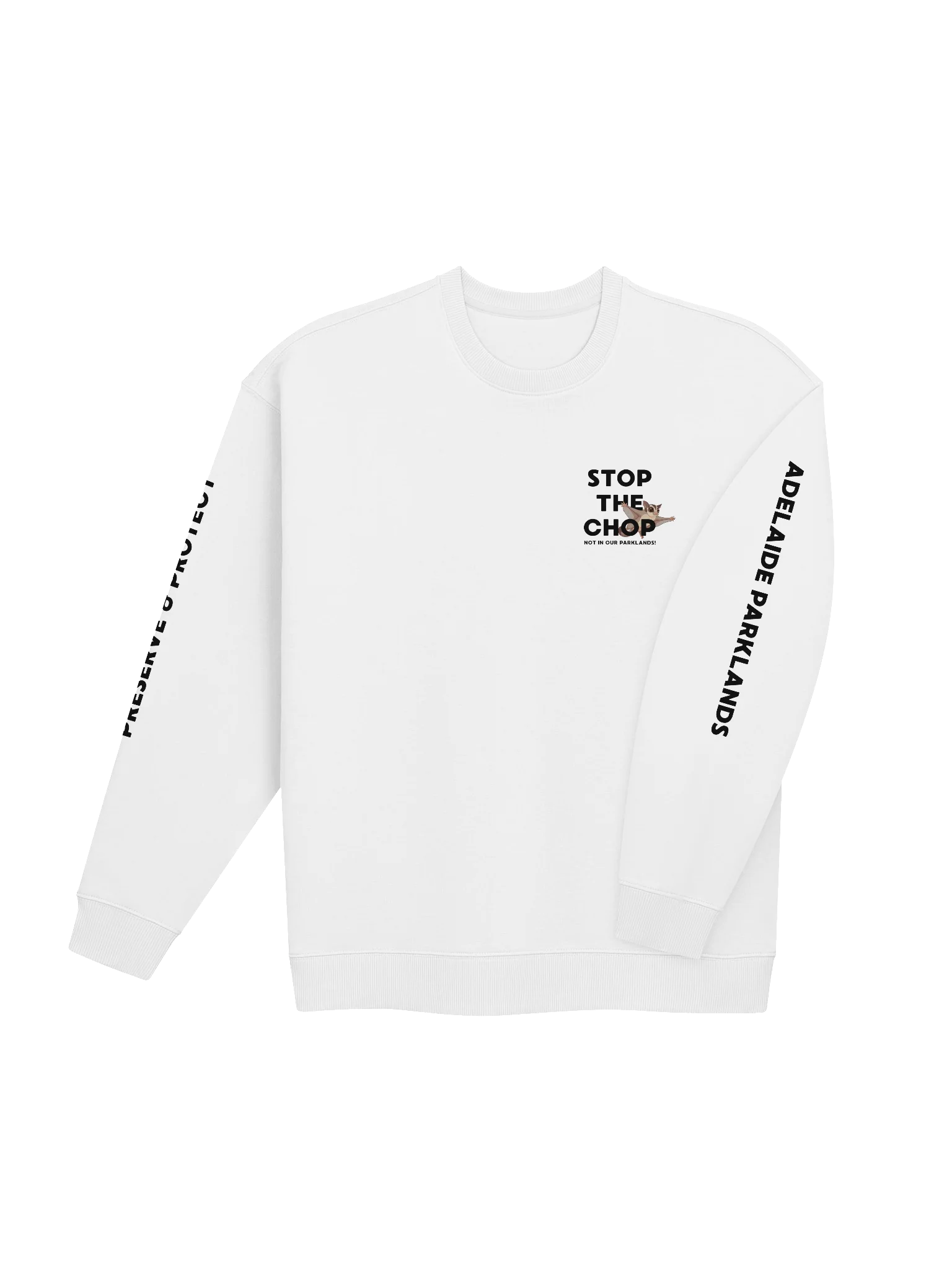 STOP THE CHOP | Sugar Glider | Unisex | Premium Organic Oversized Sweatshirt product image (4)