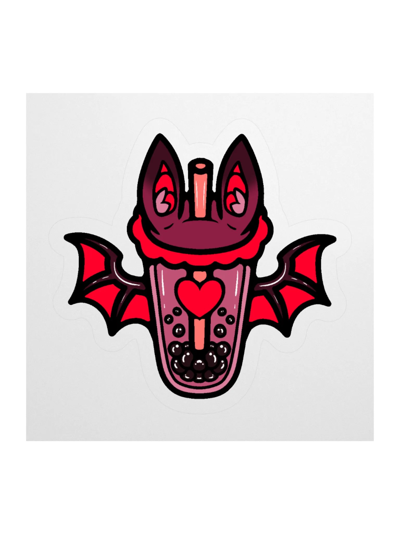 MatchaEXE Red Bobat Sticker product image (3)