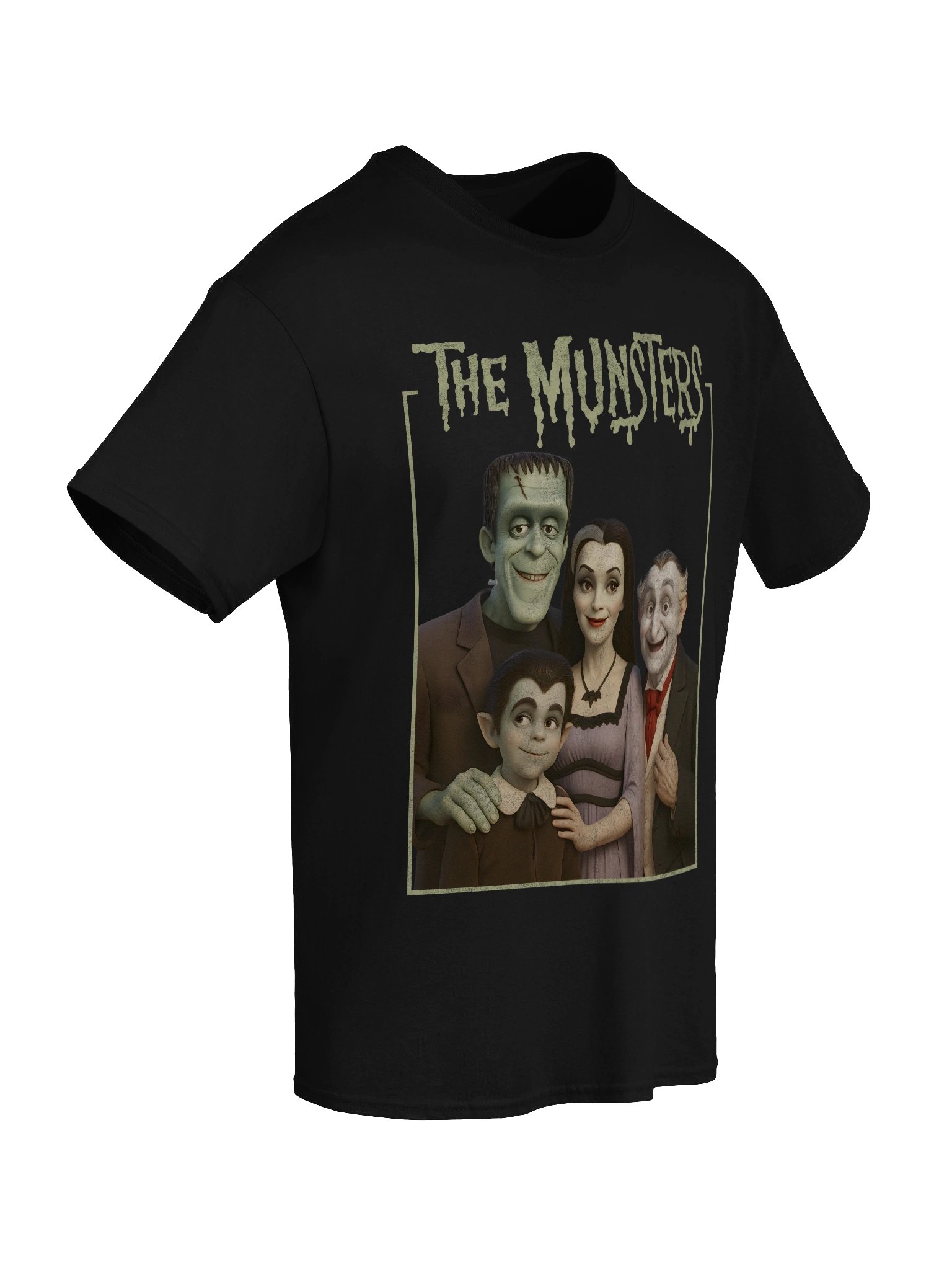 Munsters Family Portrait Vintage Halloween Tee product image (2)