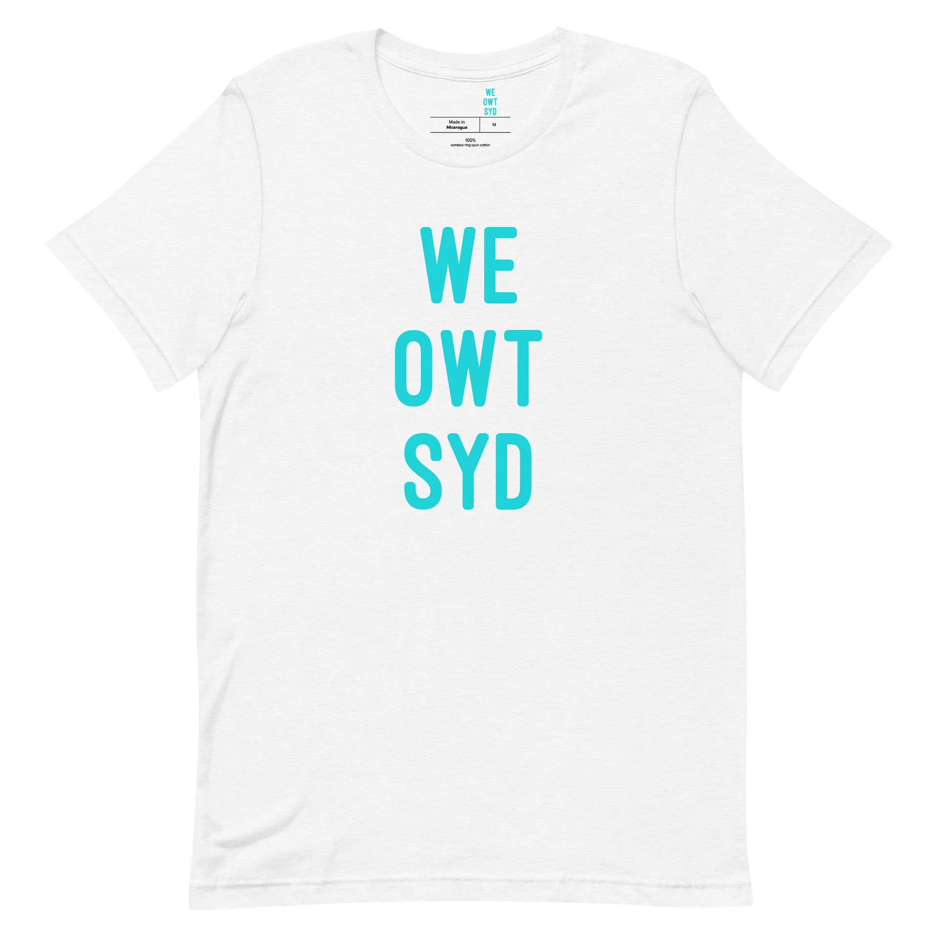 WeOwtsyd Gen 2 Premium T-shirt - White/Teal product image (1)