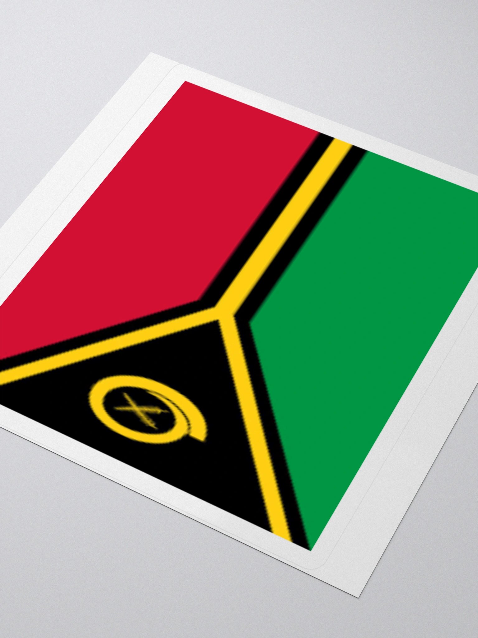 Vanuatu Flag Sticker | Boar’s Tusk Design | Durable Vinyl | 3 Sizes product image (7)