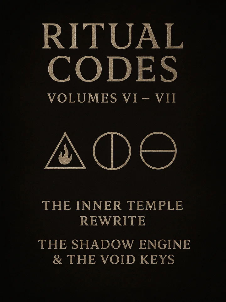 🔥The Inner Temple Rewrite & The Shadow Engine / Void Keys (Vault Exclusive Codes 051–070) product image (1)