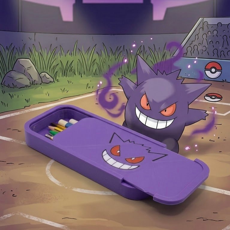Gengar Inspired Pokémon Pencil Case product image (1)