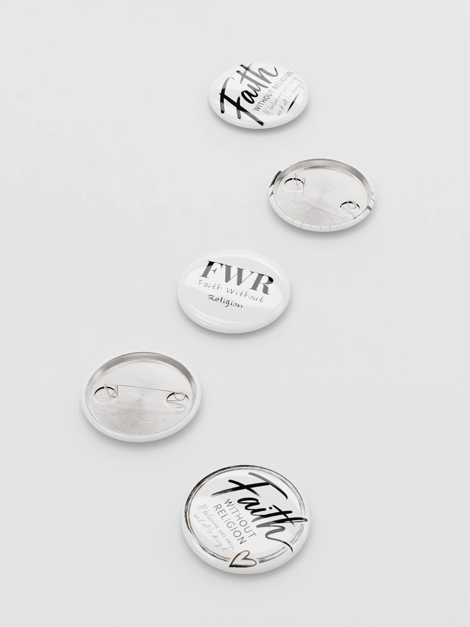 Faith Without Religion Pin Button Set product image (4)