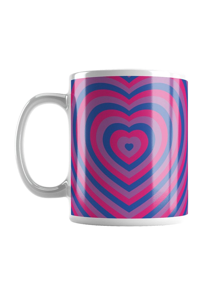 Bisexual Pride Hearts Mug (Right-handed) product image (1)