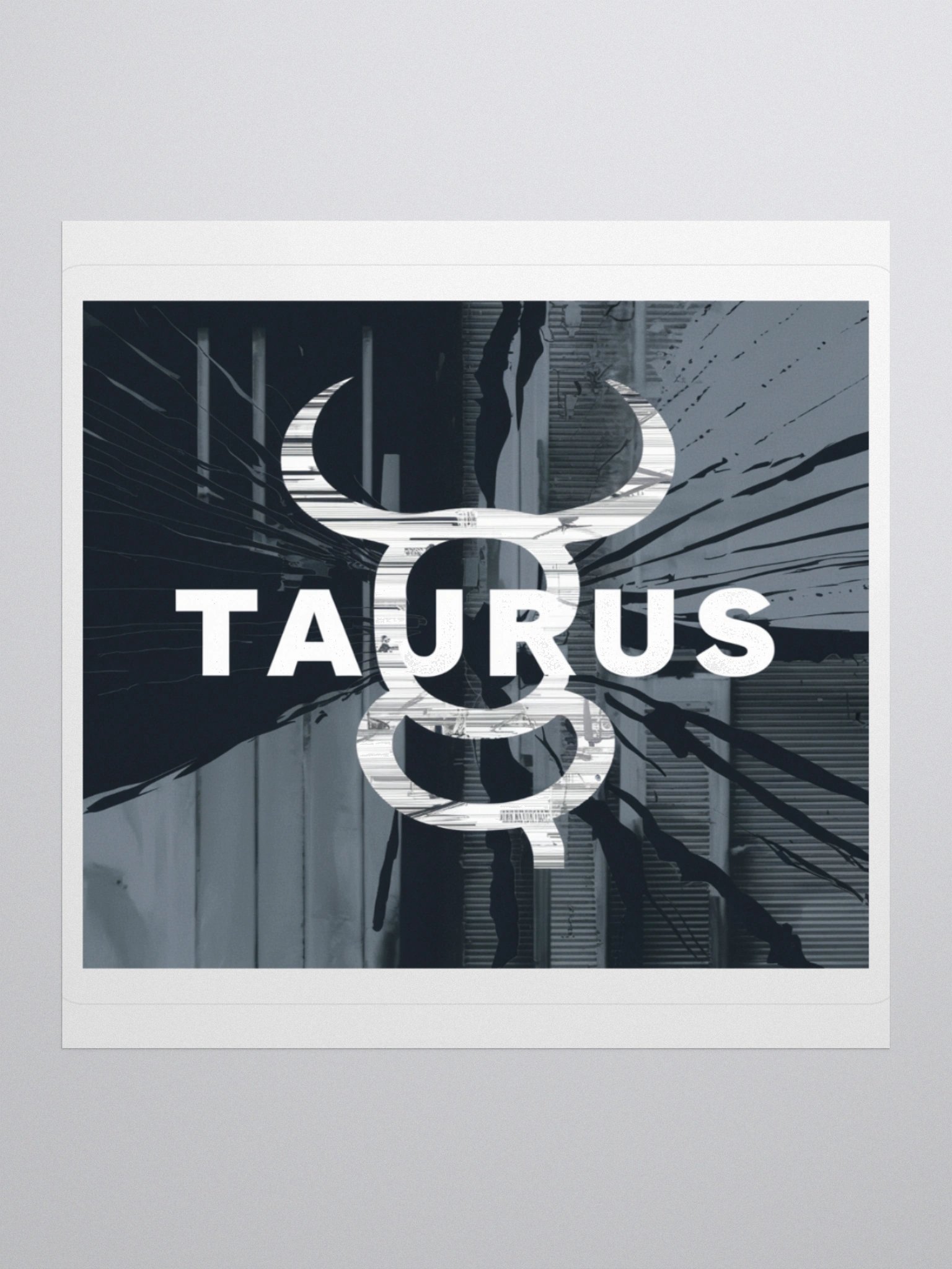 Taurus Zodiac Sticker - Minimalist Bull Horns - Durable Vinyl product image (3)