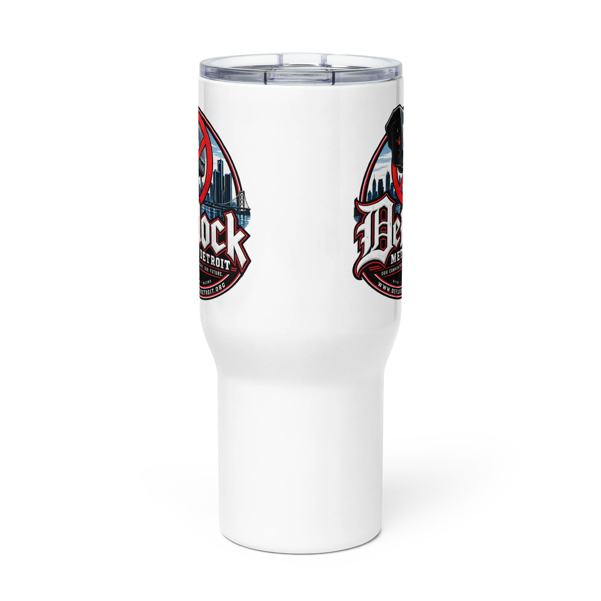DeFlock Metro Detroit Logo Travel Mug With Handle product image (2)