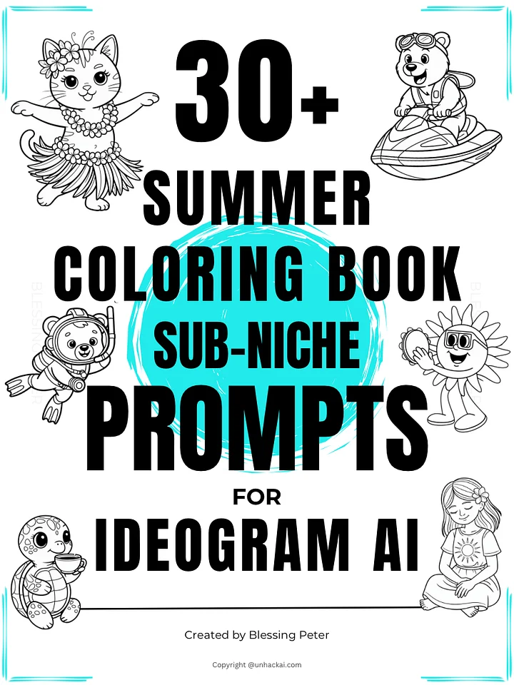30+ Summer Sub-Niche Prompts for Ideogram Ai product image (1)