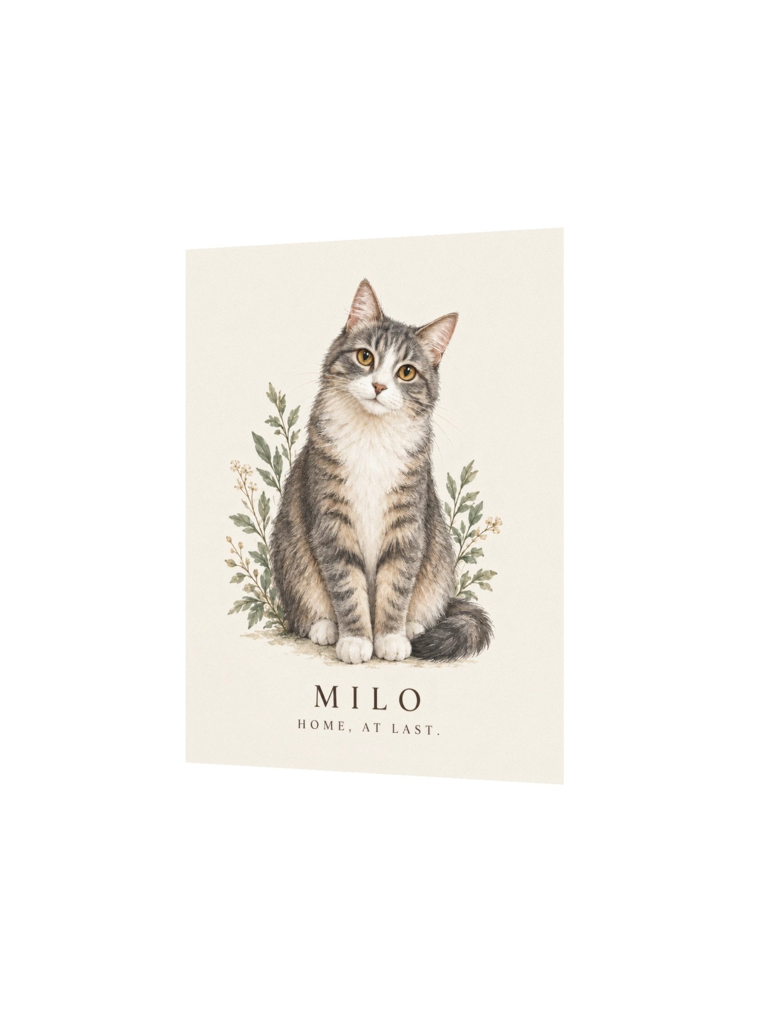 Home, at Last — Milo Botanical Cat Print product image (2)