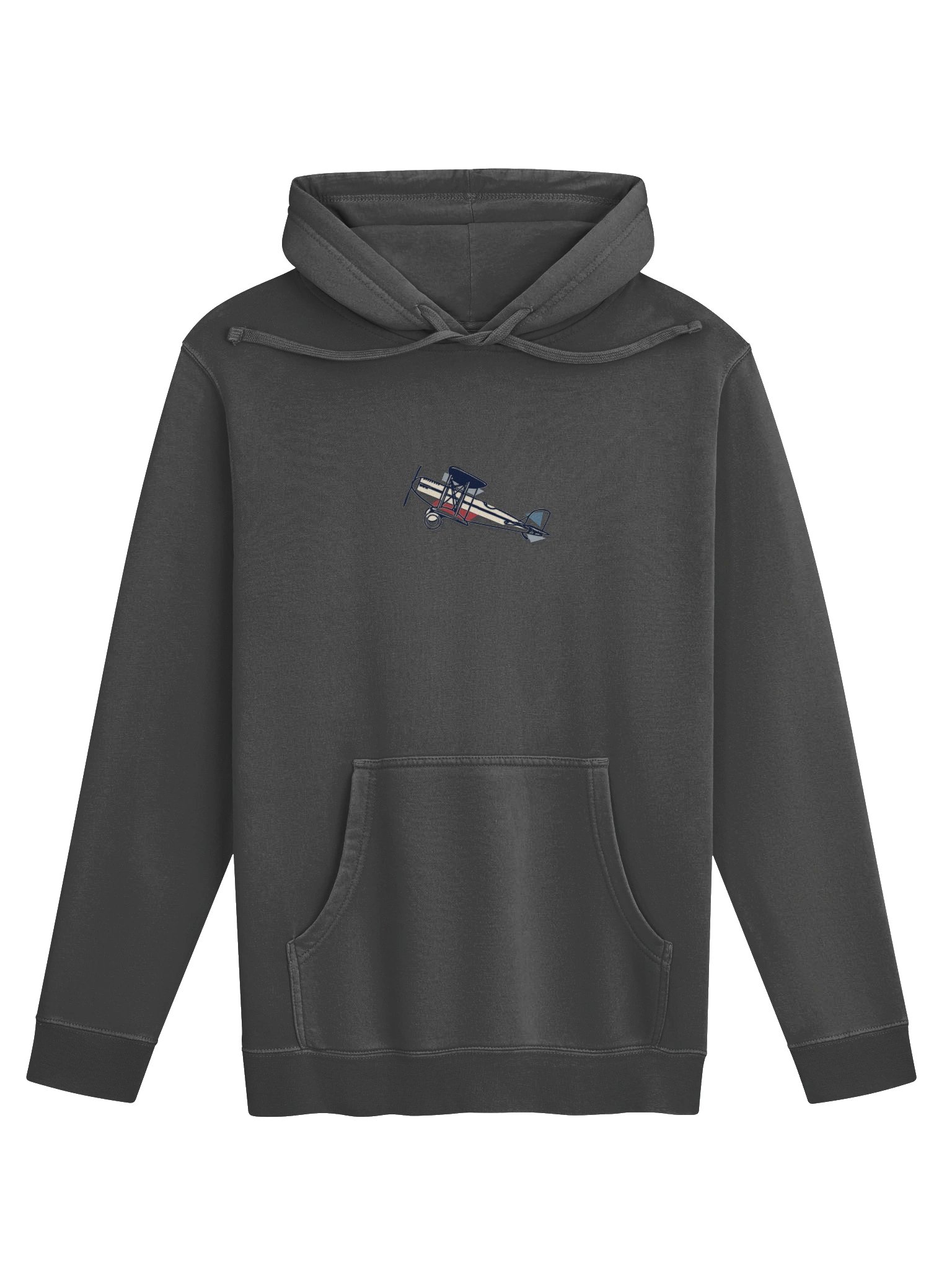 Red White and Blue Biplane Pigment Dyed Hoodie product image (1)
