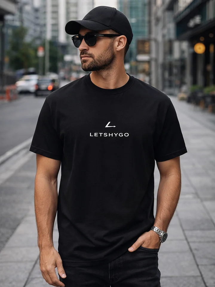 Ring spun LETSHYGO Arrow Line T-shirt product image (1)