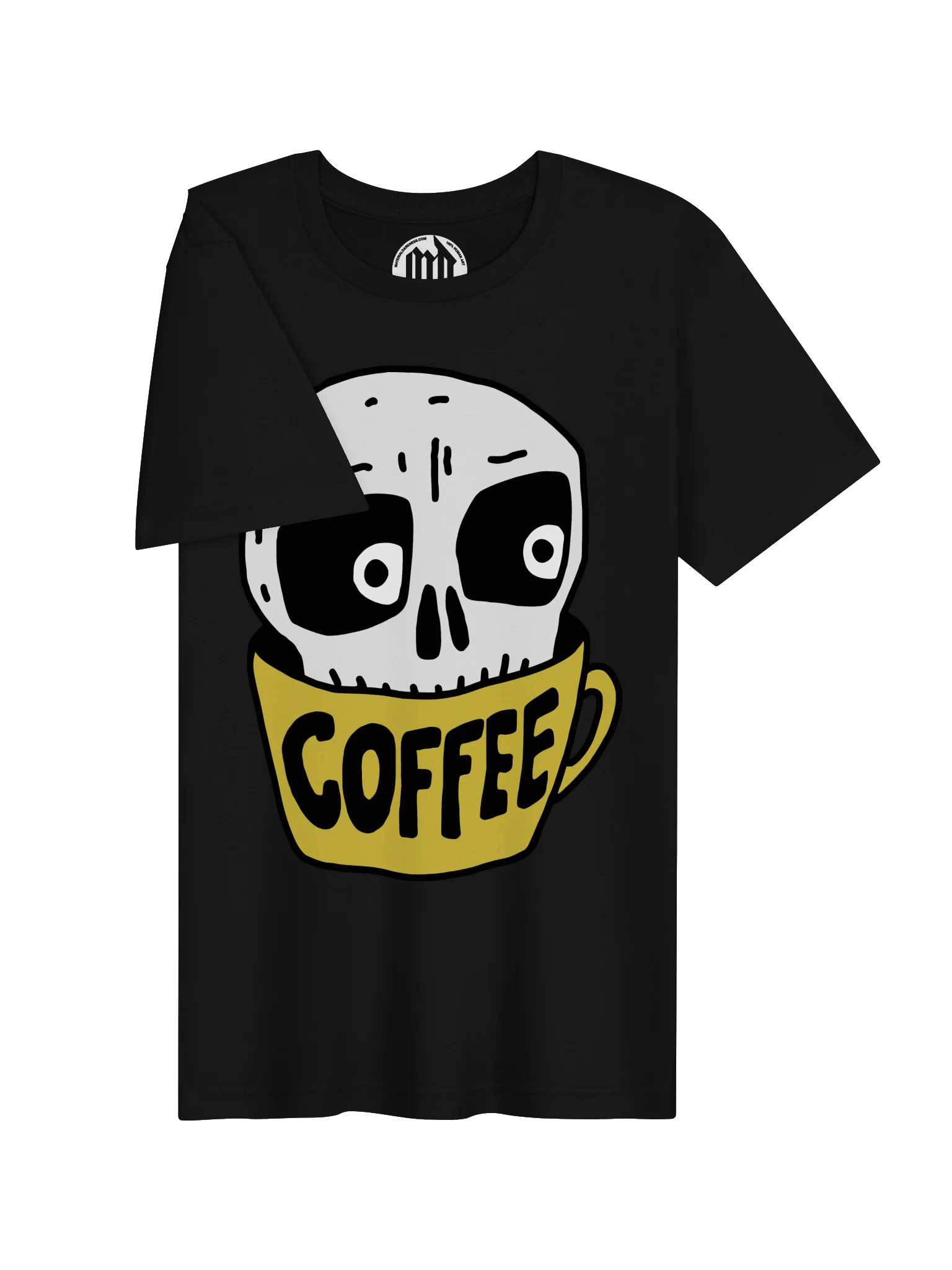 Coffee Skull Cartoon Tee — Bella+Canvas Supersoft product image (9)