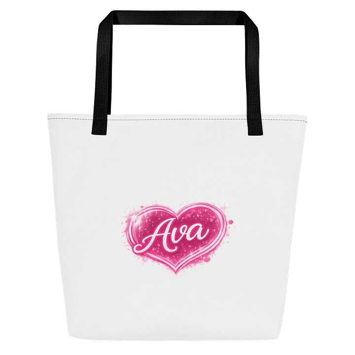 Ava Sparkling Heart Tote Bag product image (1)